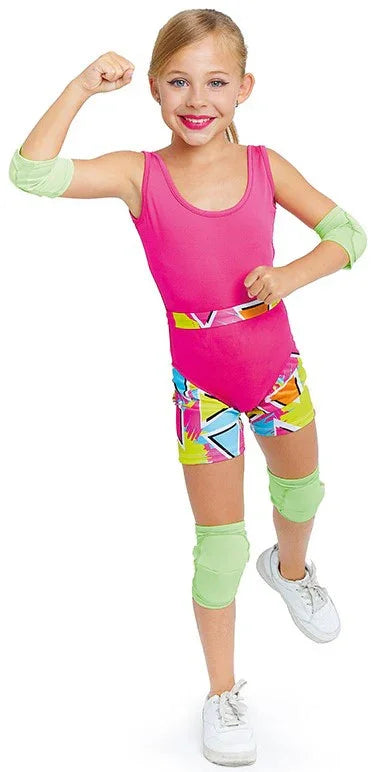 Disfraz de Barbie Patinadora Años 80 para Niña Barbie Partilandia